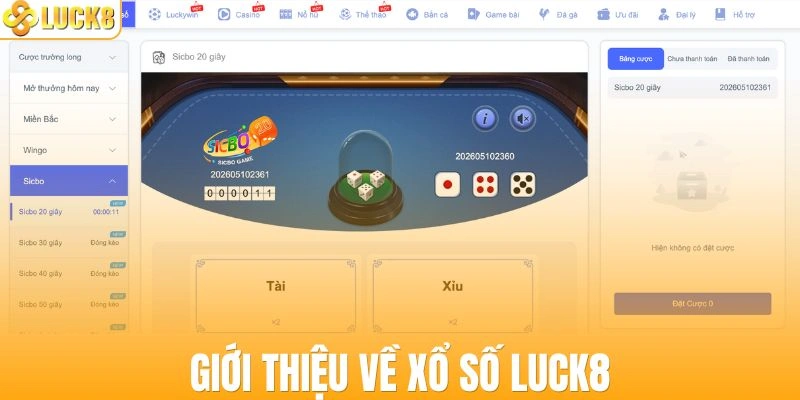 Giới thiệu về xổ số LUCK8