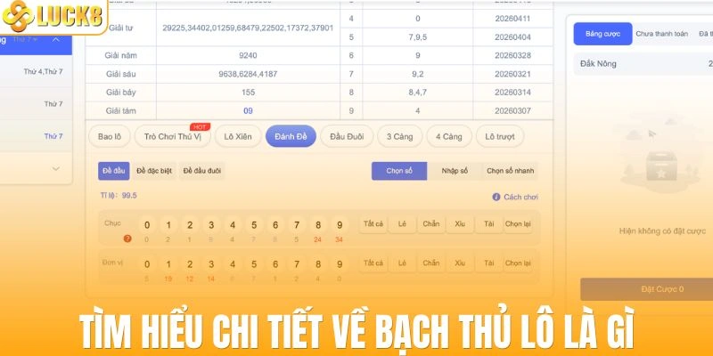 Tìm hiểu chi tiết về bạch thủ lô là gì